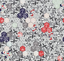 Линолеум Forbo Modul'up Compact Graphic 9307UP43C pastel kubik фото 1 | FLOORDEALER